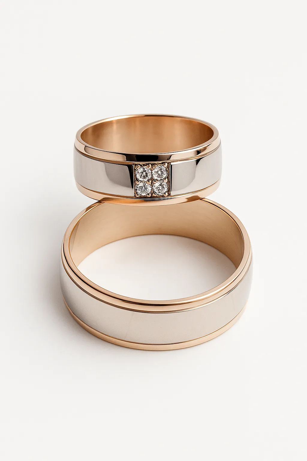 Anillo plata y oro